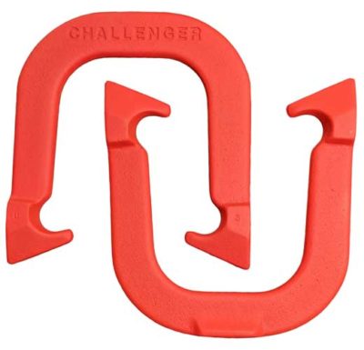 Challenger Red pitching horseshoe