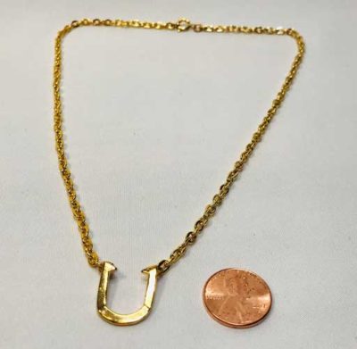 Gold Horseshoe Necklace
