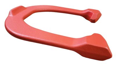 Lasso Red Cleat-side Angled pitching horseshoe