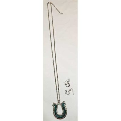 Patina Horseshoe Necklace Set