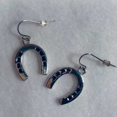 Sterling Silver Horseshoe Earrings
